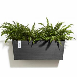 ecopots-pot-de-fleurs-avec-suspension-aveugle-gris-foncé-avec-plante