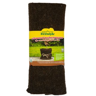 Ecostyle-Tapis-de-protection-en-laine-de-mouton-brun-foncé-50cmx150cm