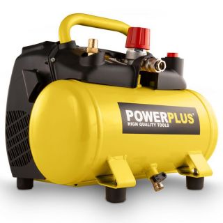 Compresseur-Powerplus-1100W-6l-sans-huile