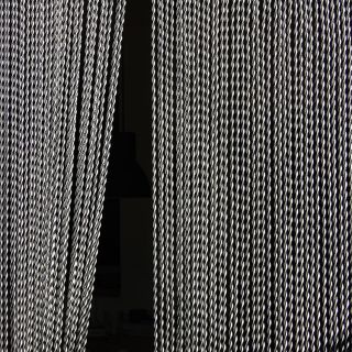 La-Tenda-rideau-de-porte-Riva-noir-gris-moderne-lanières-PVC-haute-qualité