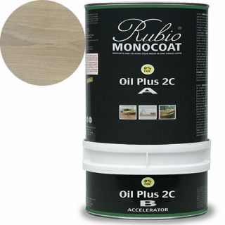Rubio-Monocoat-Oil-Plus-2C-Comp-A+B-Couleur-Smoke-3,5L-huile-protection-colorisation-bois-avec-accélerateur