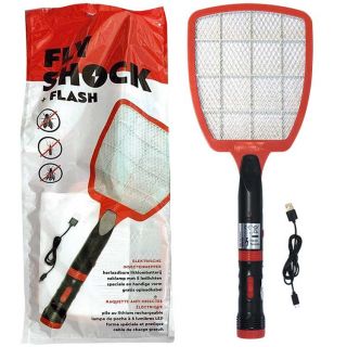 Fly-Shock-&-Flash-Raquette-Anti-Insectes-avec-Lampe-de-Poche
