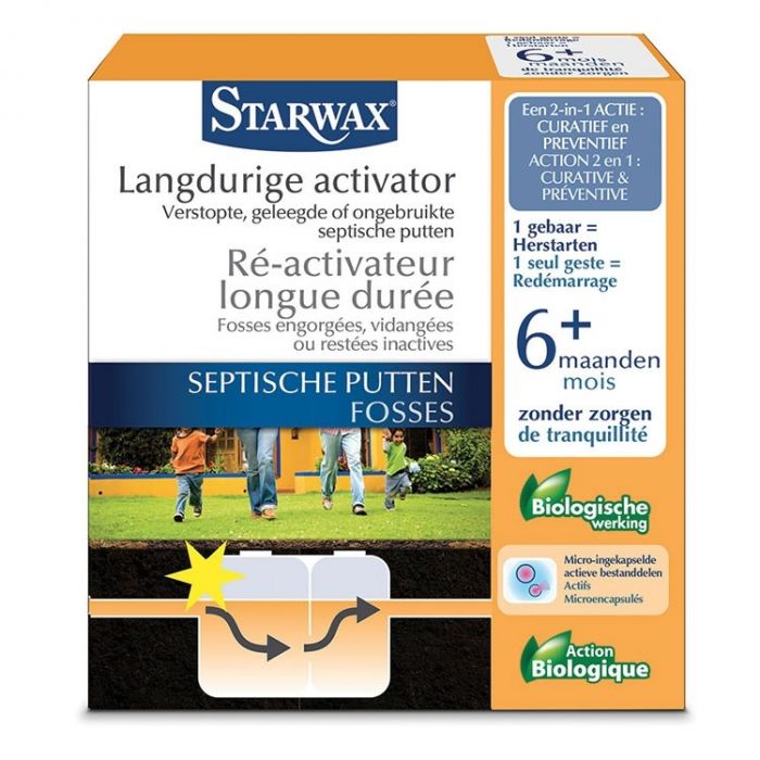 Ré-activateur longue durée pour fosses septiques Starwax, 500 g