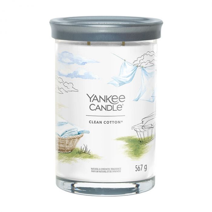 Yankee Candle Signature Coton Frais, Bougie Parfumée - Grand Tumbler |  MarketOnWeb