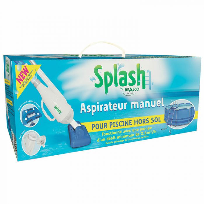 Splash Aspirateur Manuel pour Piscine Hors Sol