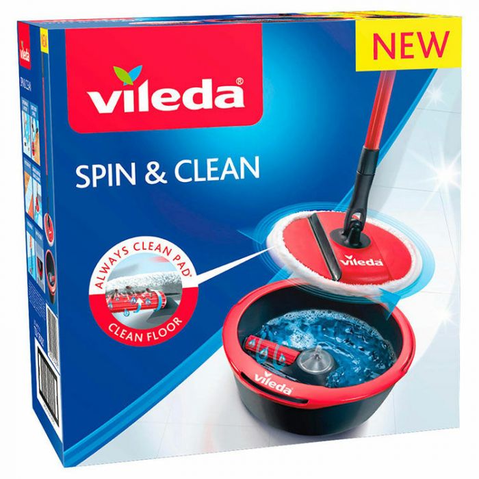 VILEDA Kit de lavage seau et balai microfibre 1 kit pas cher 