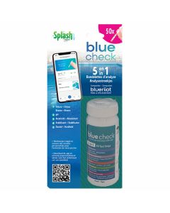 Splash-Blue-Check-50-Bandelettes-Analyse-avec-Appli-Gratuite-Qualité-Eau-Piscine