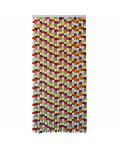 Rideau-de-porte-chenille-multicolore-90x220cm