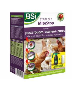 BSI-MiteStop-Combattre-Poux-Rouges-Acariens-Puces-sur-Oiseaux-50-ml-Avec-Pulvérisateur